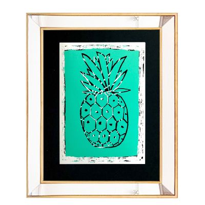 Piña Turquesa Espejo Piña Turquesa Espejo
