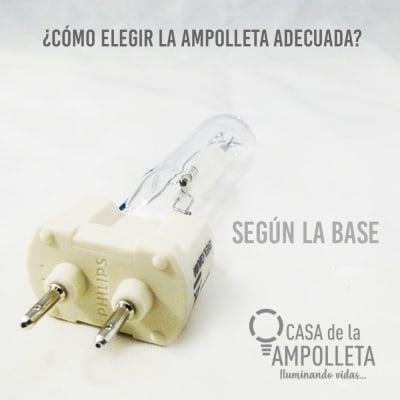 ¿Cómo elegir la ampolleta adecuada? Según la base