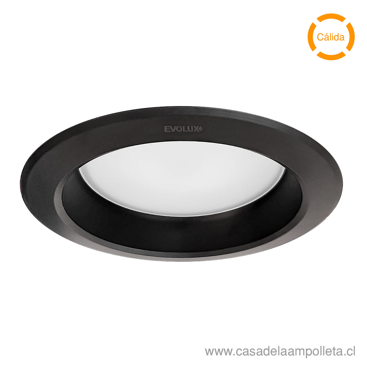 PANEL LED WSLITE EMBUTIDO RETRAIDO 25W 220MM NEGRO IP44 - BLANCO CÁLIDO (3000K)