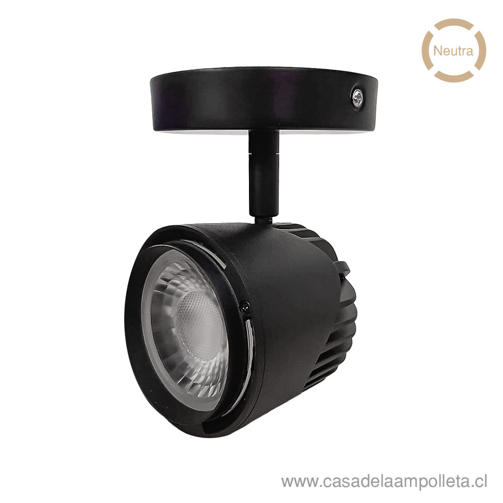 FOCO DRAGON SOBREPUESTO 25W NEGRO - BLANCO NEUTRO (4000K)