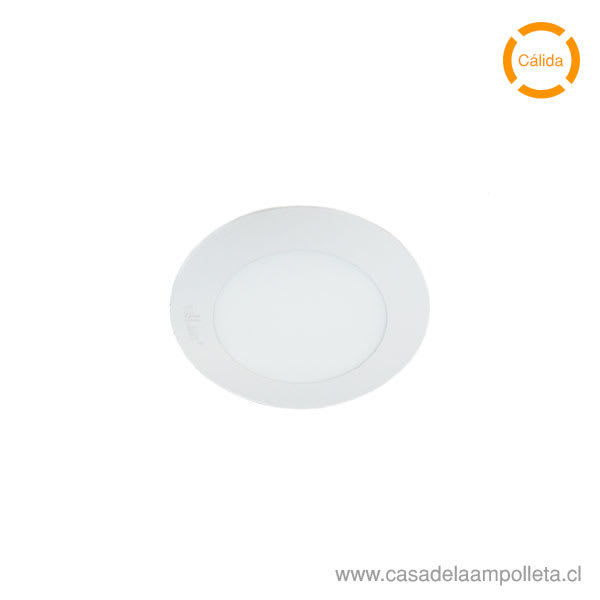 PANEL LED REDONDO EMBUTIDO 6W - BLANCO CÁLIDO