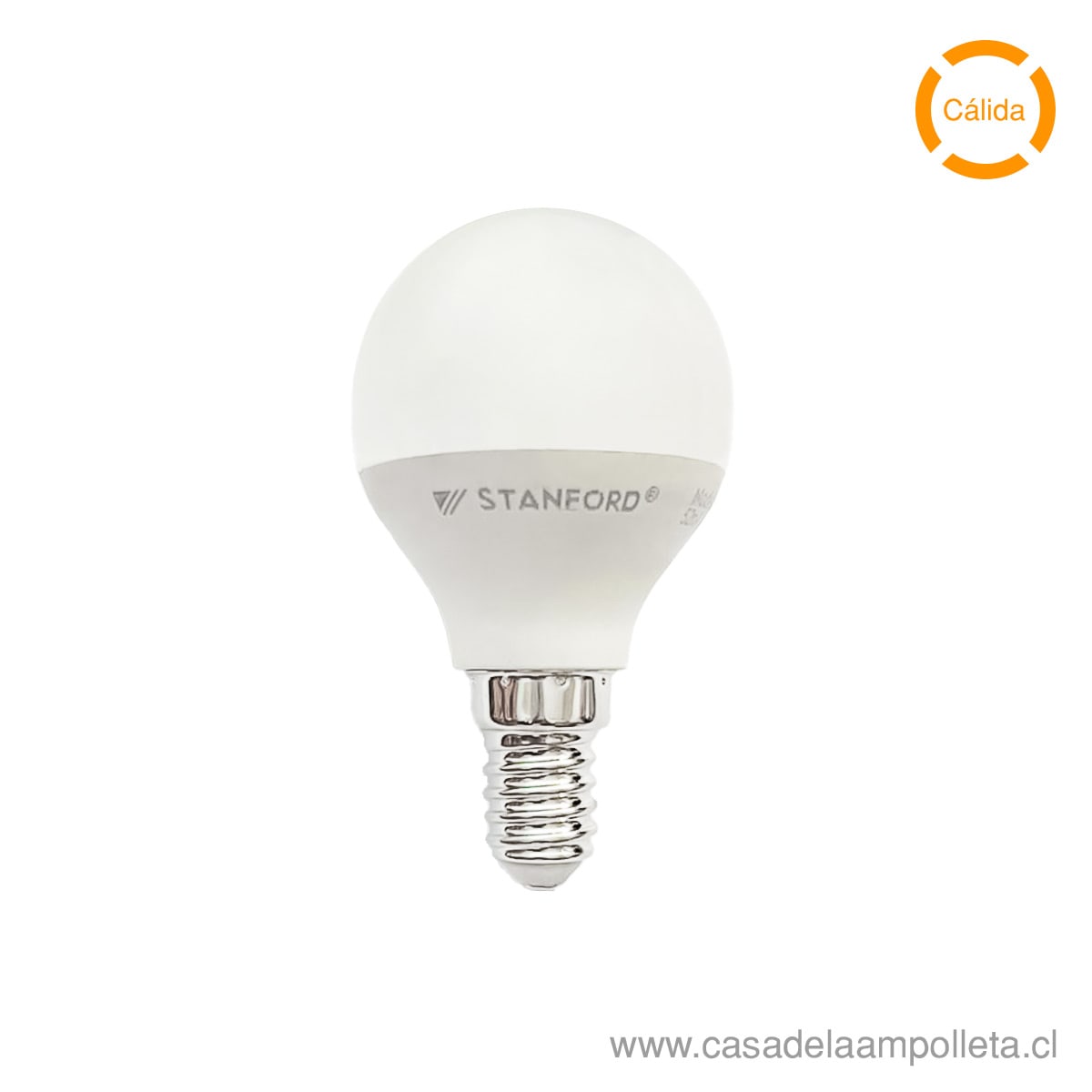 AMPOLLETA LED MINI BOLA G45 6W E14 - BLANCO CÁLIDO (3000K) - STANFORD