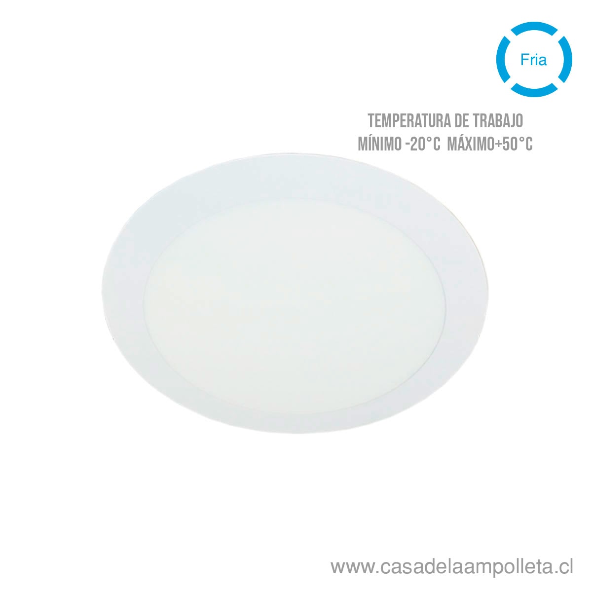 PANEL LED REDONDO EMBUTIDO 18W - BLANCO FRÍO (6500K) - FSL