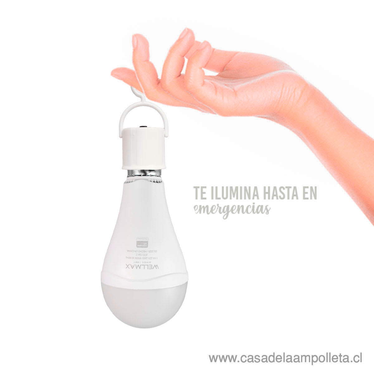 AMPOLLETA LED DE EMERGENCIA 11W - BLANCO FRÍO (6500K)