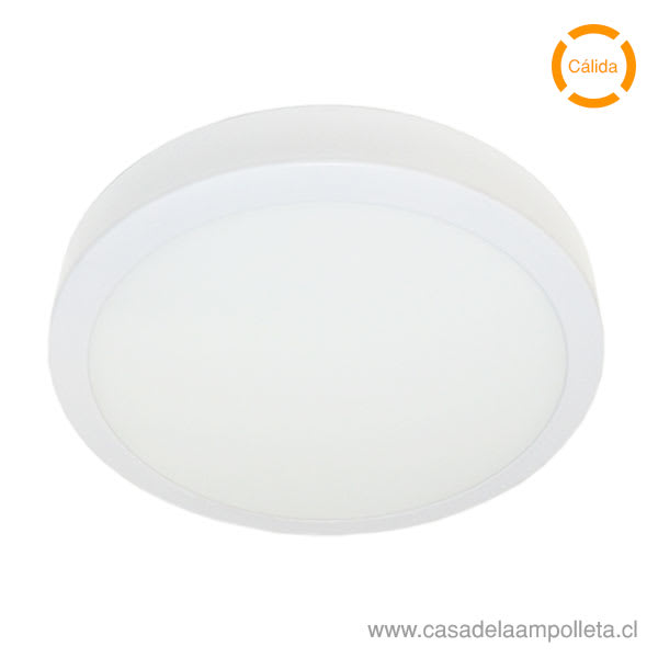 PANEL LED REDONDO SOBREPUESTO 24W - BLANCO CÁLIDO (3000K) - LUMEX