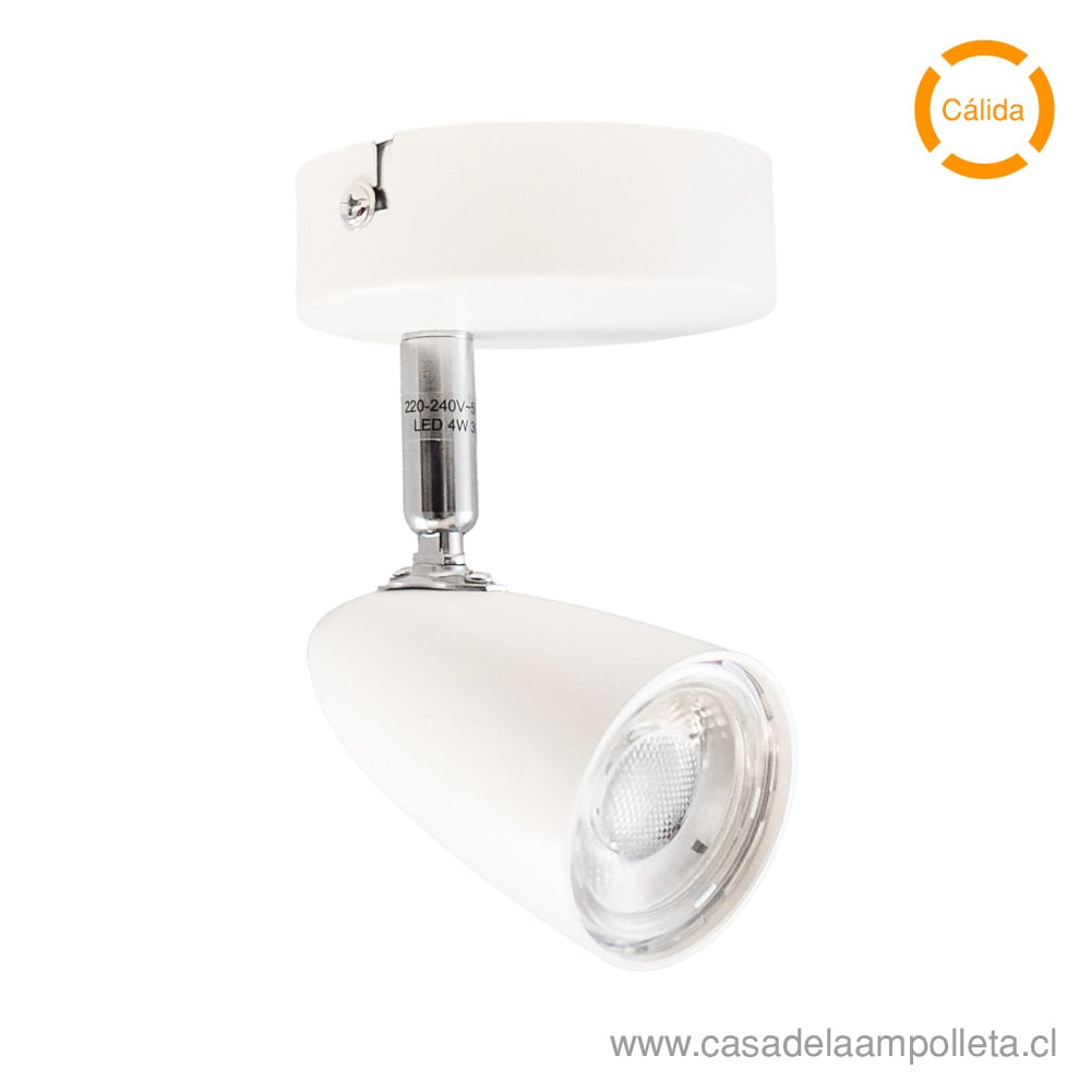 FOCO DROP SOBREPUESTO 4W BLANCO - BLANCO CÁLIDO (3000K)