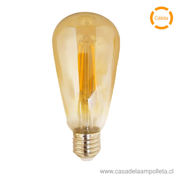 AMPOLLETA LED VINTAGE PERA ST64 4W - BLANCO CÁLIDO (2200K)