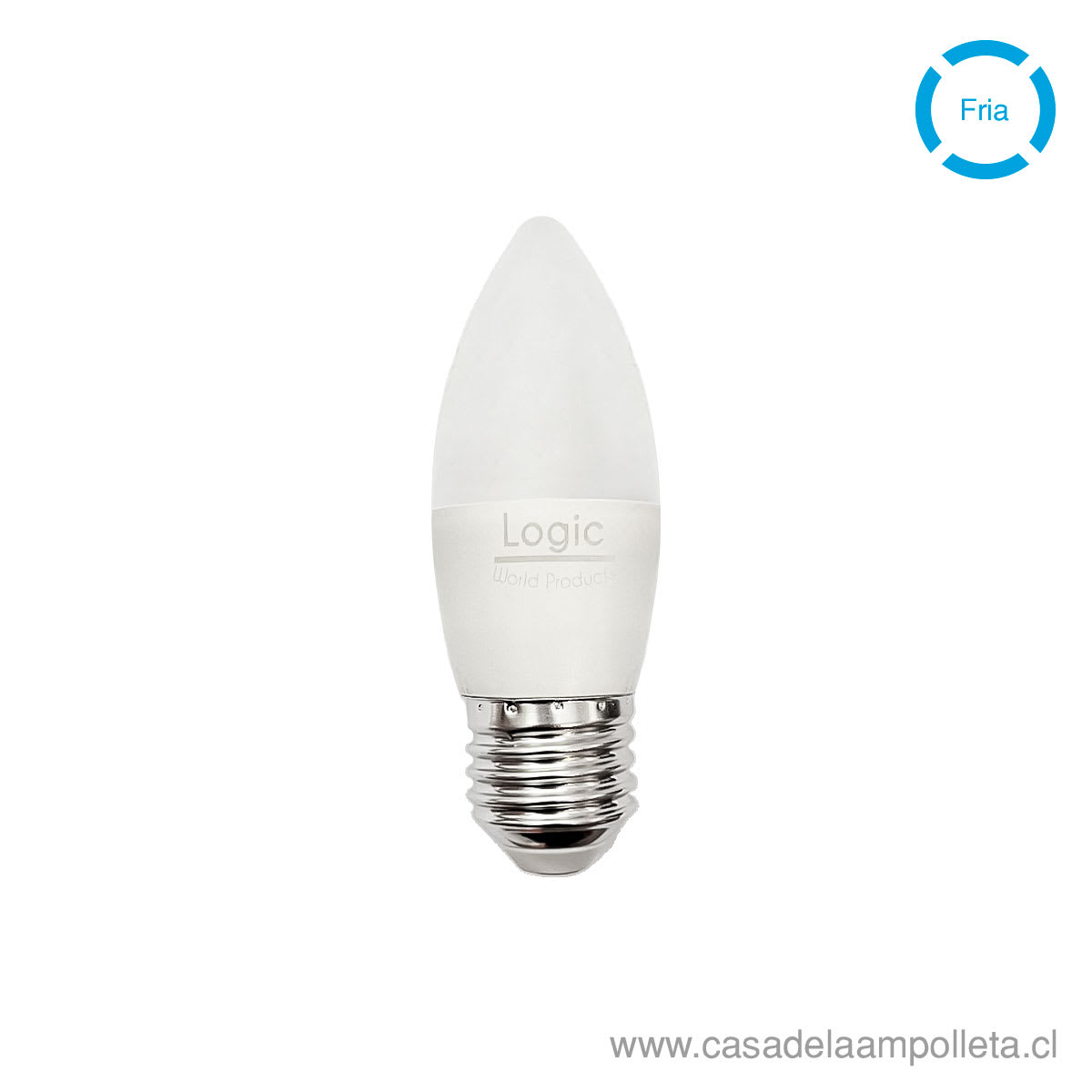 AMPOLLETA LED 5W VELA E27 - BLANCO FRIO(6500K)