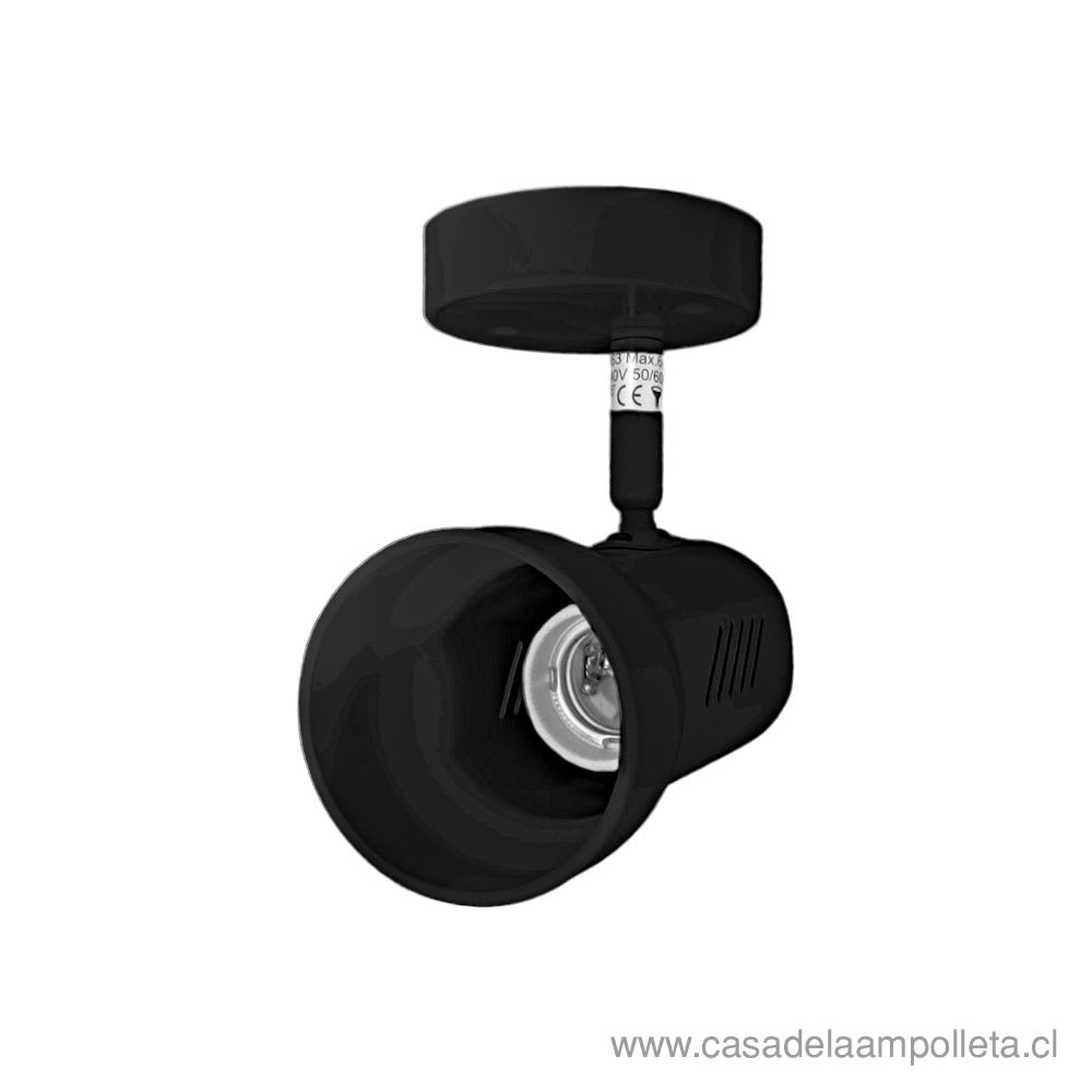 FOCO SPOT SOBREPUESTO R63 SIMPLE - NEGRO