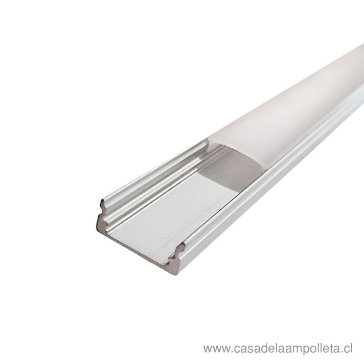 PERFIL DE ALUMINIO SOBREPUESTO 17X7MM PARA CINTA LED - 2 METROS