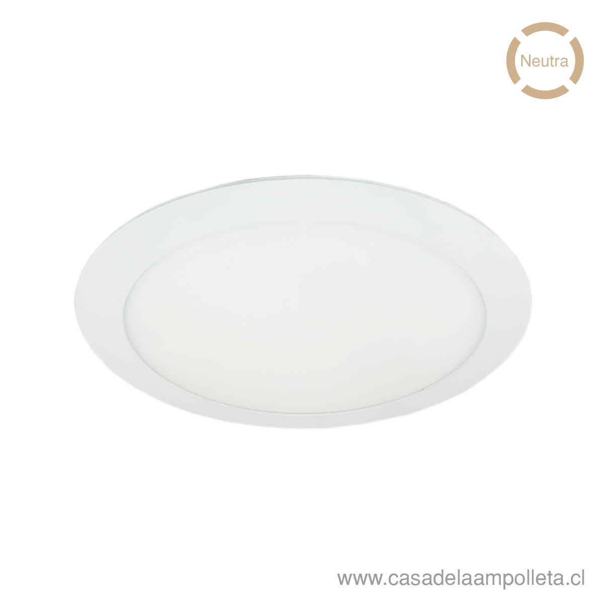 PANEL LED REDONDO EMBUTIDO 24W - BLANCO NEUTRO (4000K)