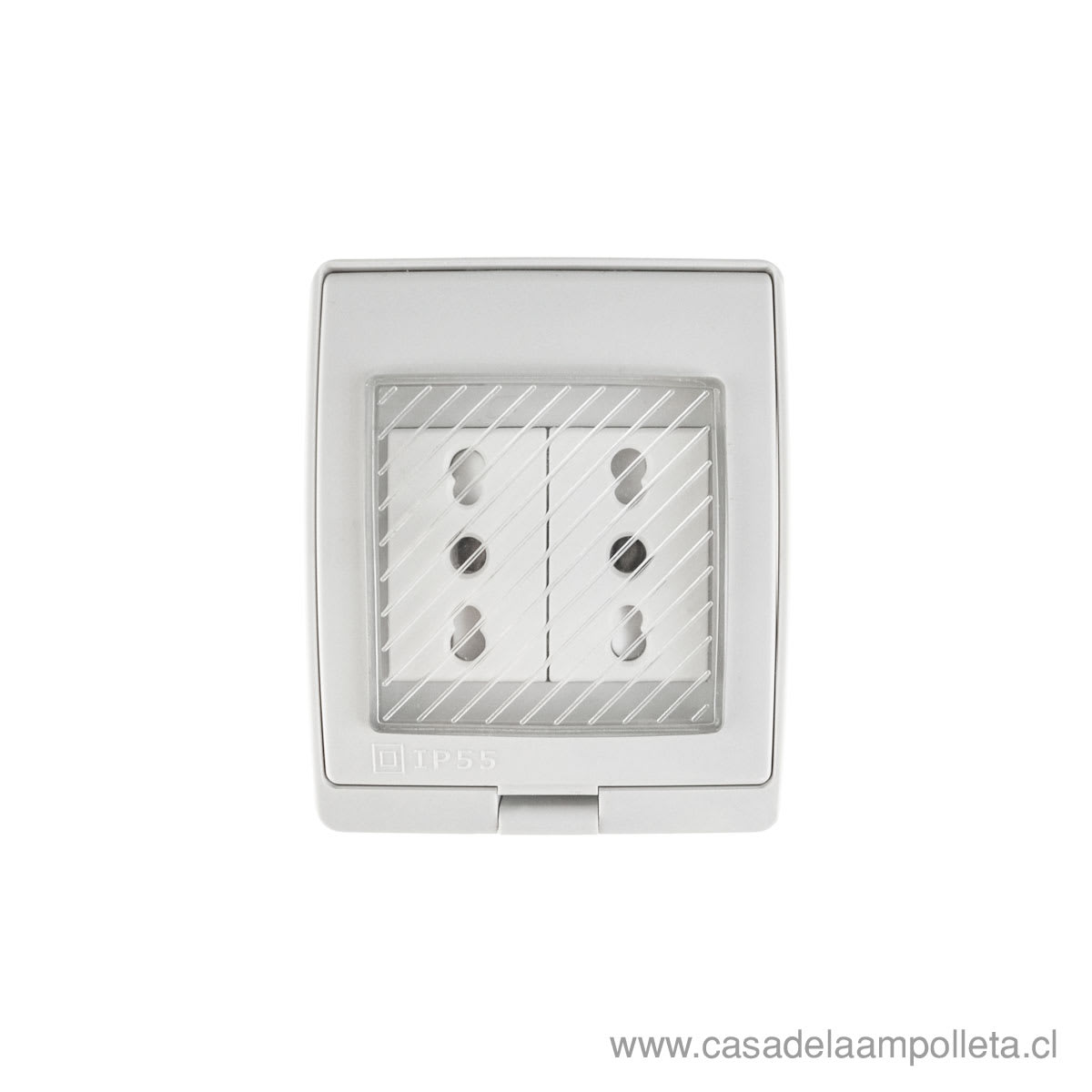 ENCHUFE HYDROBOX SOBREPUESTO DOBLE