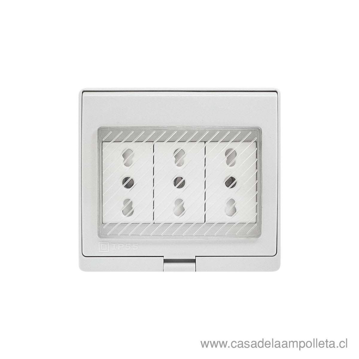 ENCHUFE HYDROBOX SOBREPUESTO TRIPLE
