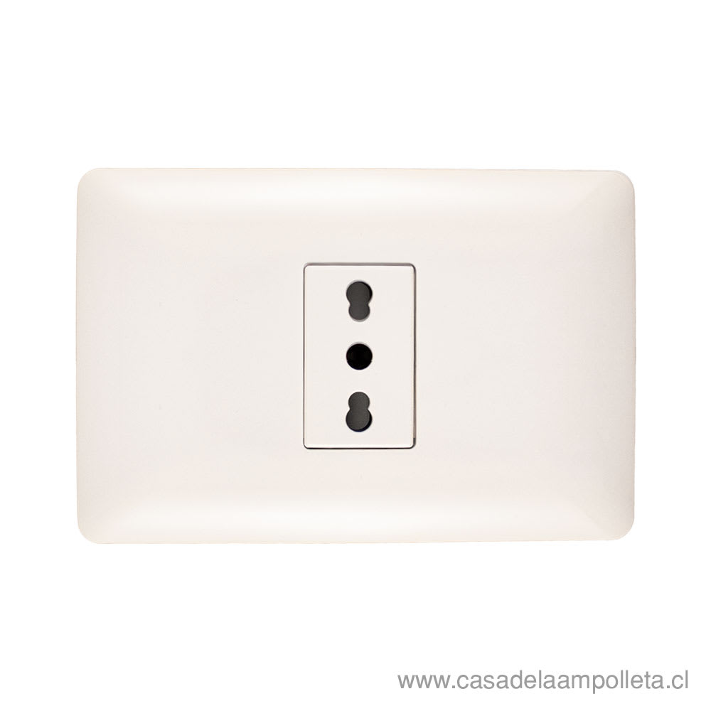 ENCHUFE SIMPLE 10/16A - BLANCO
