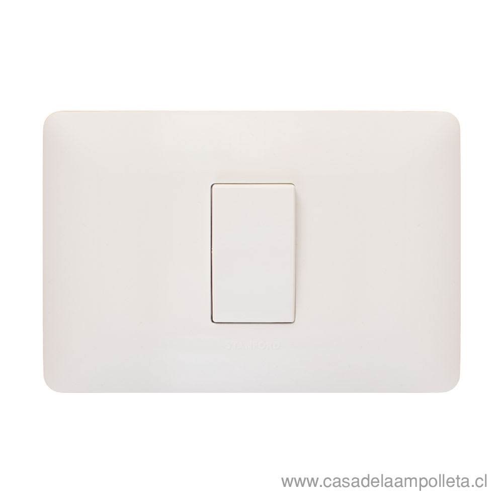 INTERRUPTOR SIMPLE CONMUTADOR - BLANCO