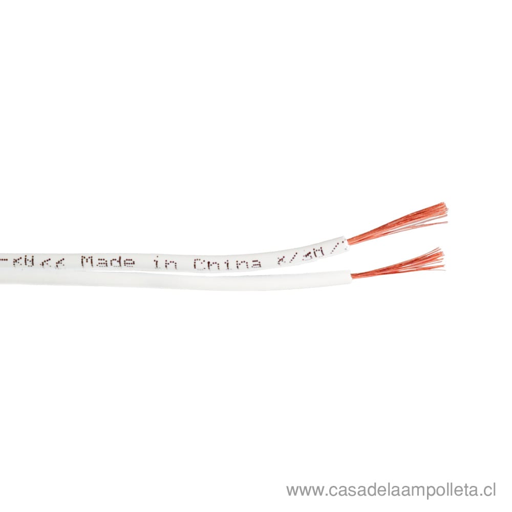 CABLE PARALELO BLANCO 1 METRO 2X20MM