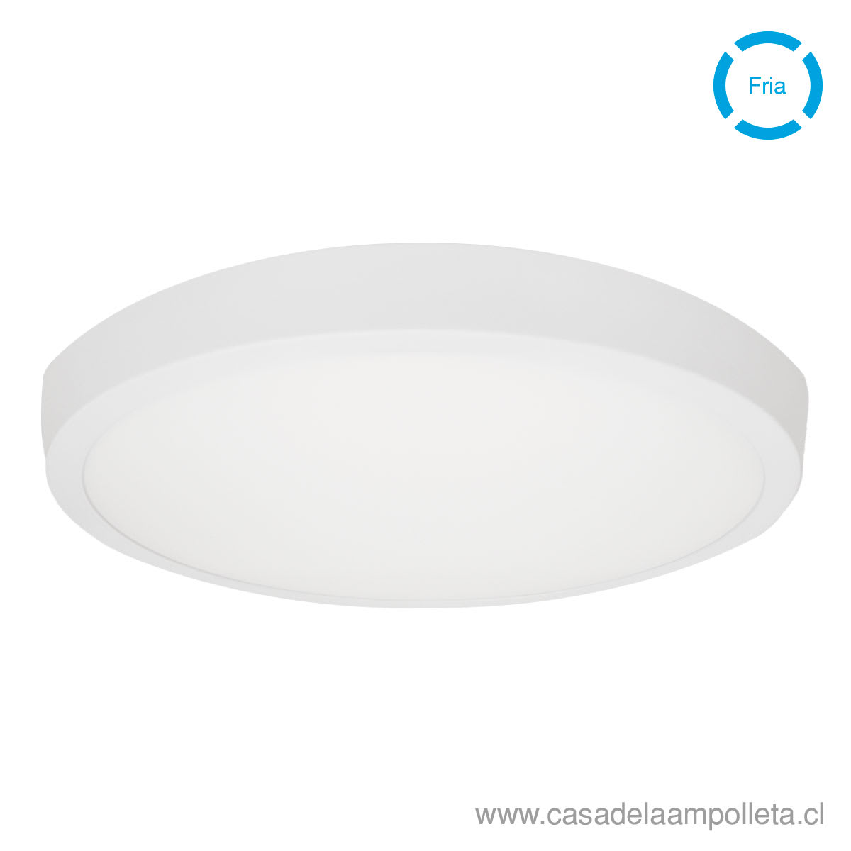 PANEL LED REDONDO SOBREPUESTO 24W - BLANCO FRIO (6500K) - UNILUX