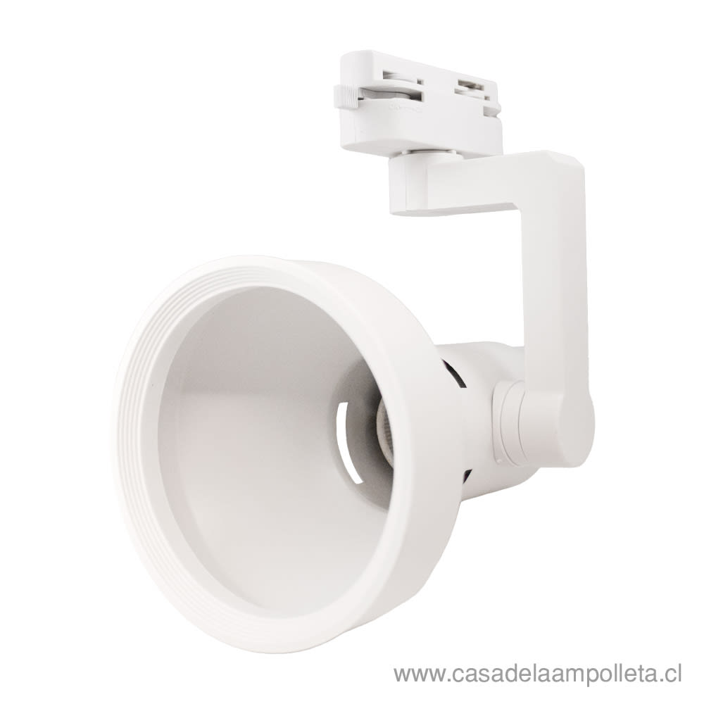 FOCO RIEL PARA AMPOLLETA PAR30 - BLANCO