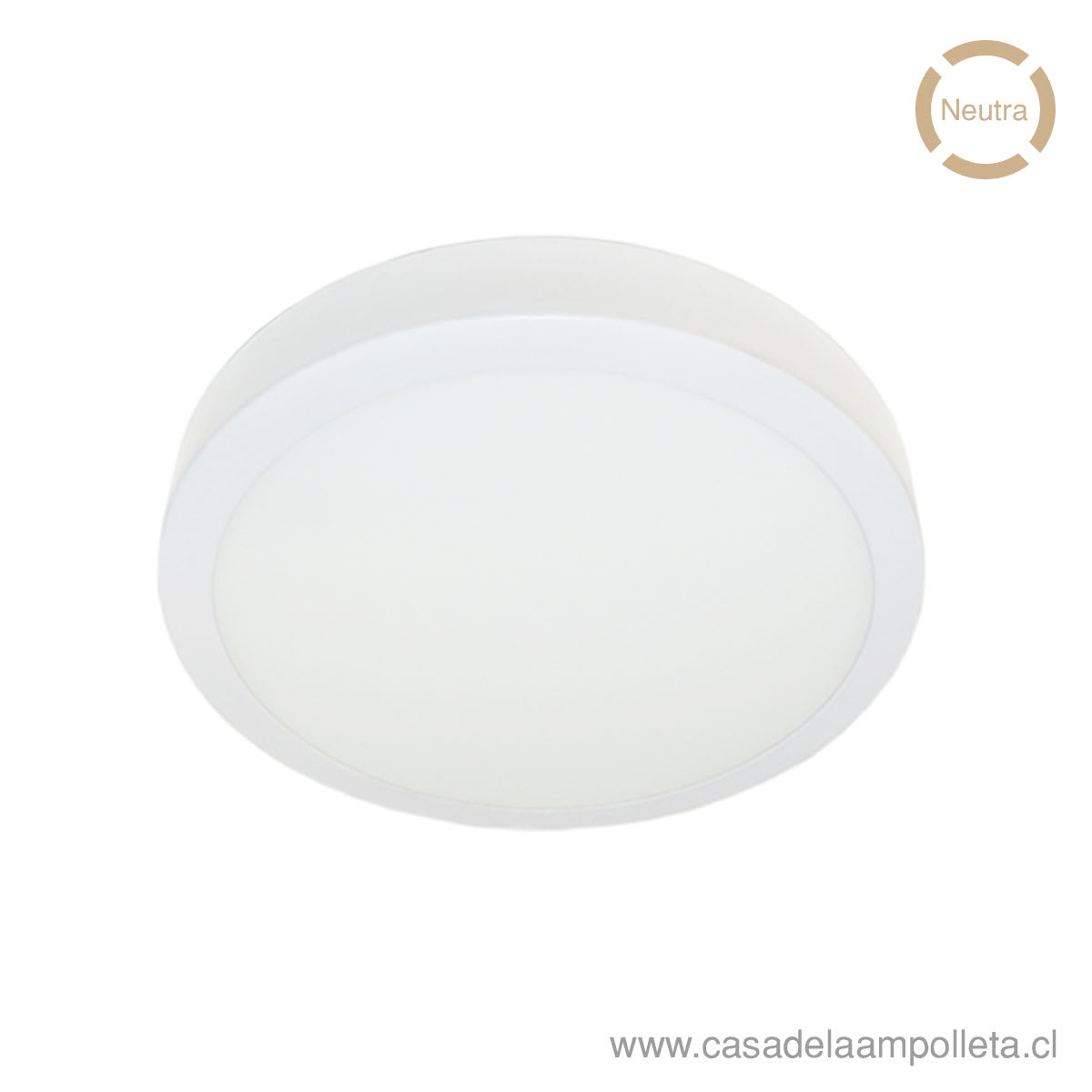 PANEL LED REDONDO SOBREPUESTO 18W - BLANCO NEUTRO (4000K) - STANFORD