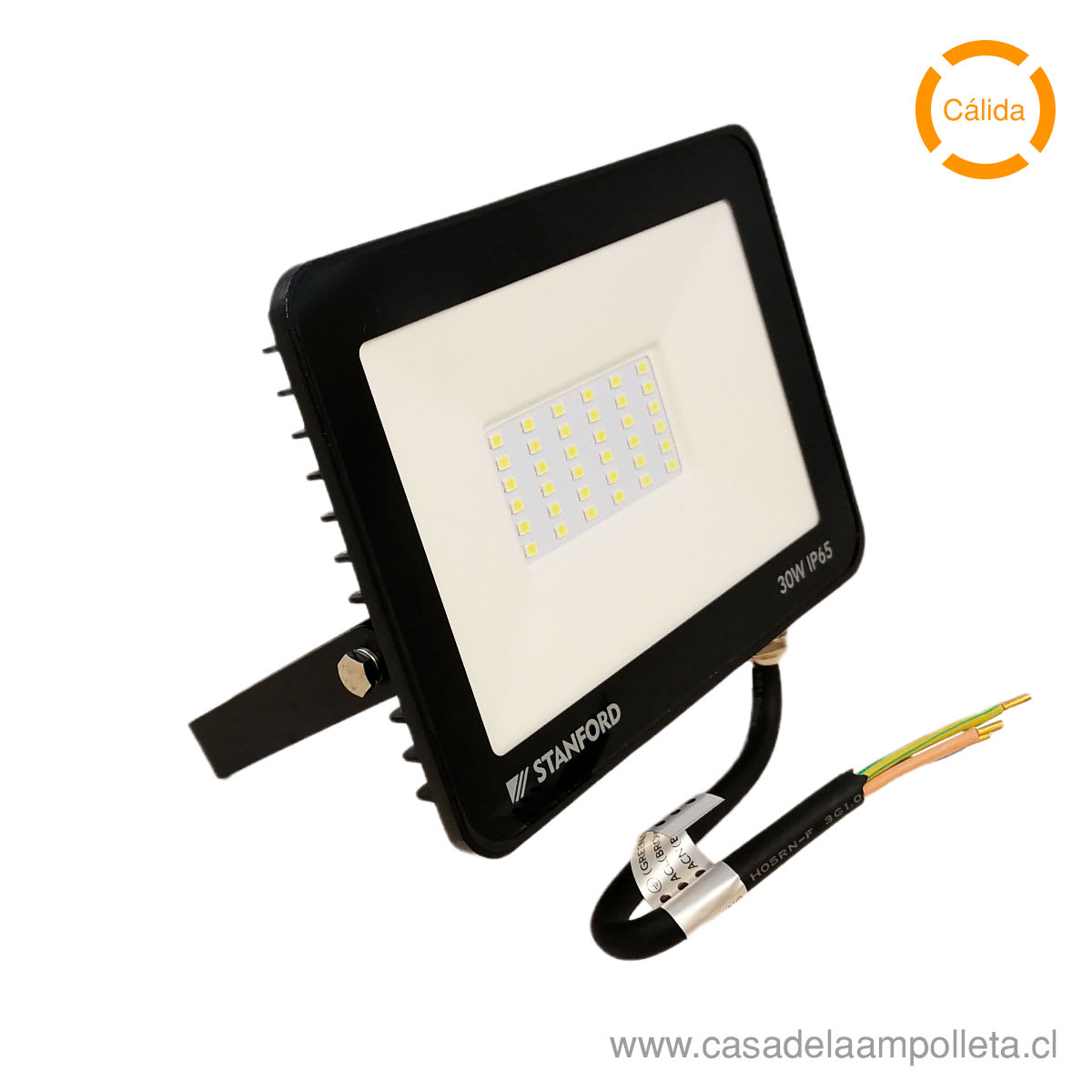 PROYECTOR LED PLANO 30W FL - BLANCO CÁLIDO (3000K) - STANFORD