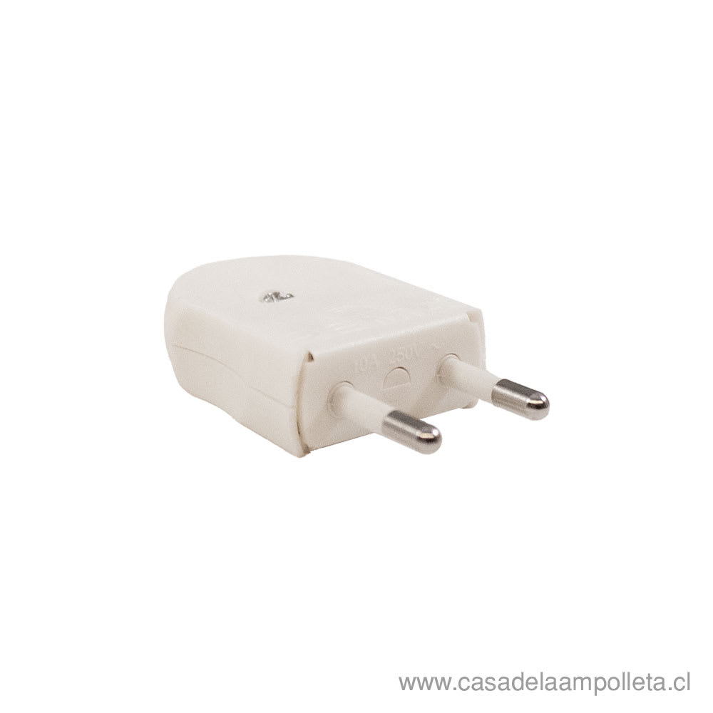 ENCHUFE MACHO CONVERTIBLE 10A - MARFIL