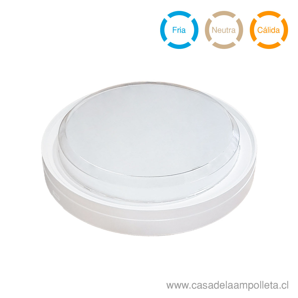FOCO TORTUGA LED REDONDO 18W BLANCO - BLANCO CÁLIDO, NEUTRO Y FRÍO