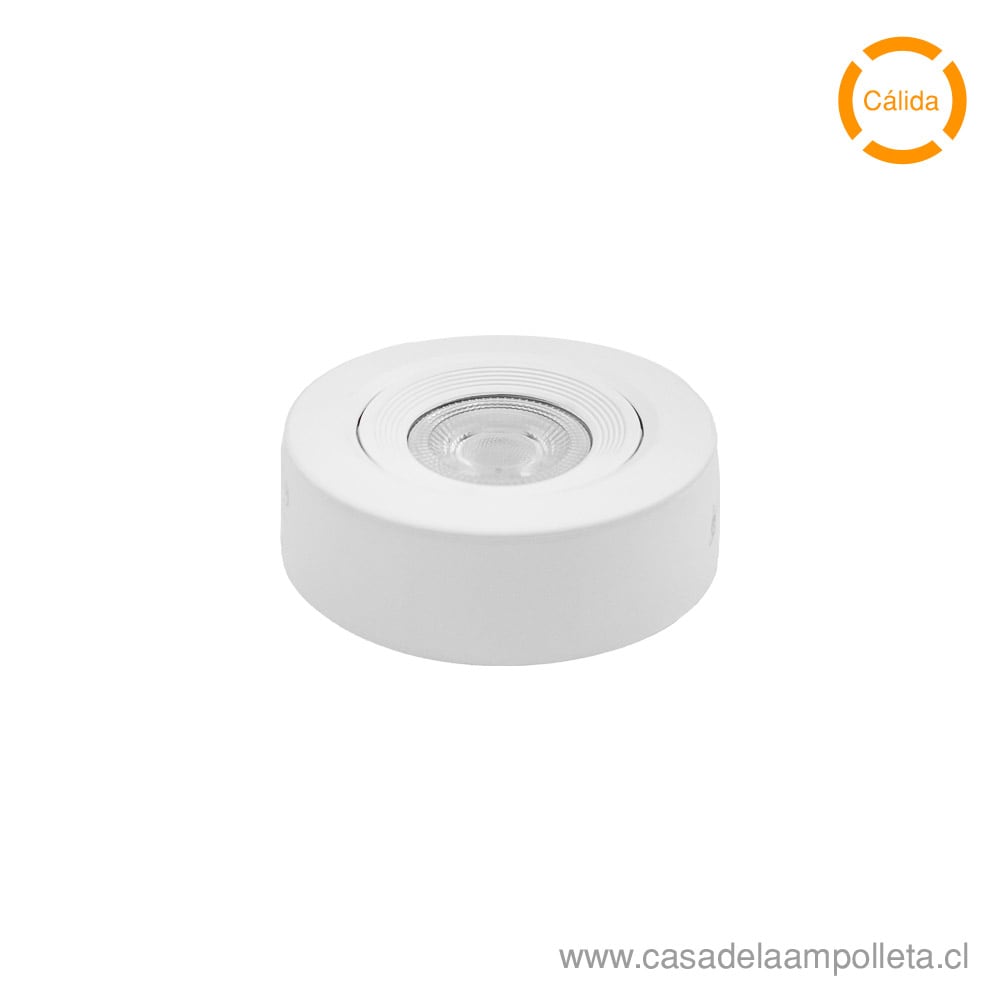 FOCO SPOT SOBREPUESTO 7W - BLANCO CÁLIDO (3000K)