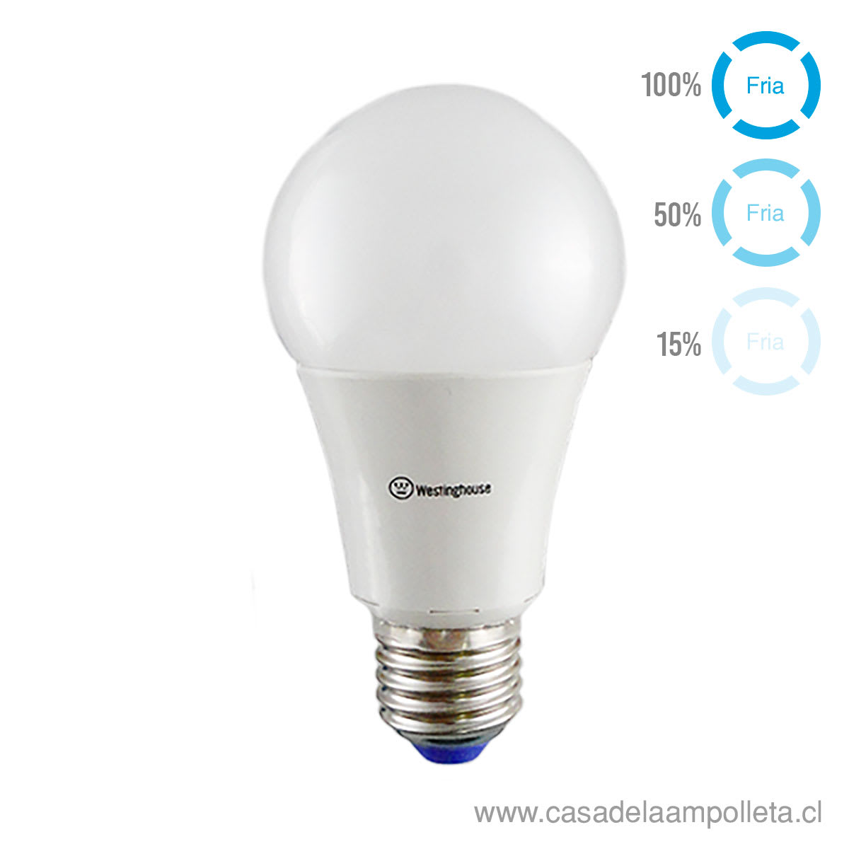 AMPOLLETA LED A60 10W DIMERIZABLE (NO REQUIERE DIMMER) - BLANCO FRÍO (6500K)