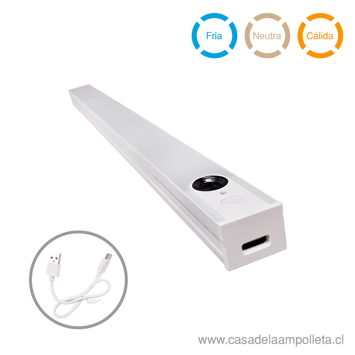LÁMPARA PARA MUEBLE 2W REGULABLE (5 TONOS) CON SENSOR DE MOVIMIENTO - LOGIC