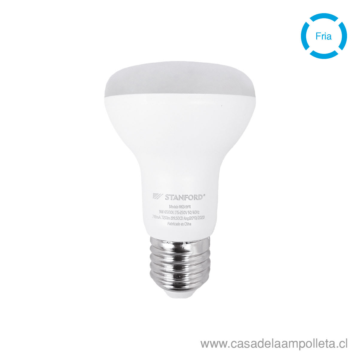 AMPOLLETA LED R63 9W - BLANCO FRÍO (6500K)