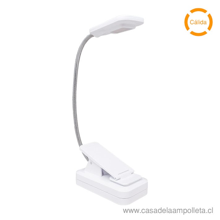 LÁMPARA ESCRITORIO LED TINY CLIP 1W  BLANCO - BLANCO CÁLIDO (3000K)