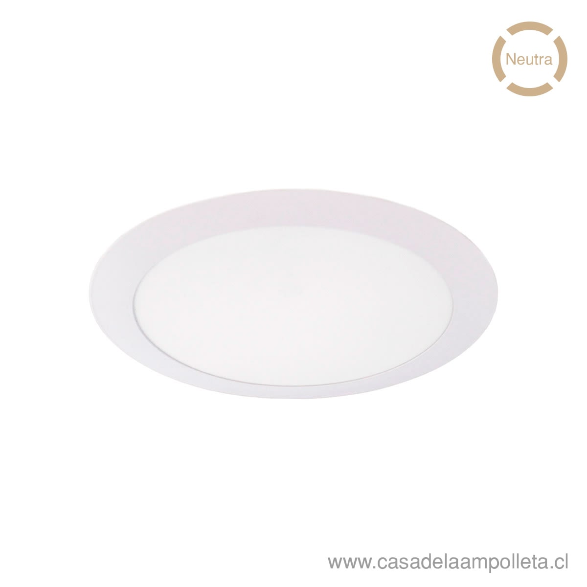 PANEL LED REDONDO EMBUTIDO 18W - BLANCO NEUTRO (4000K) - WANT
