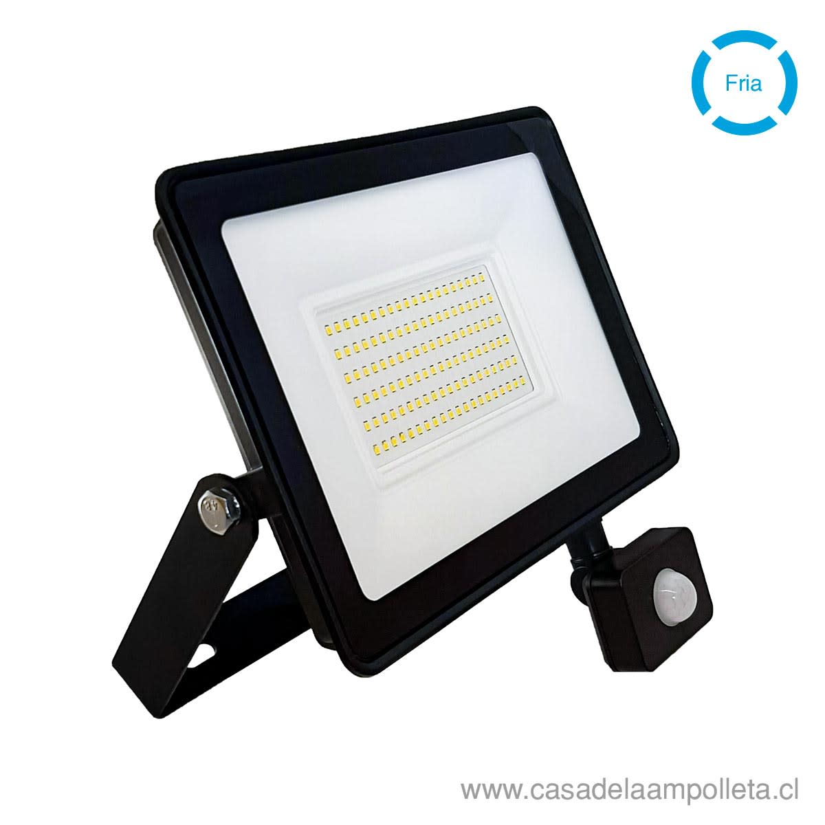 PROYECTOR LED PLANO 100W CON SENSOR DE MOVIMIENTO - BLANCO FRÍO (5700K) - FARETTO