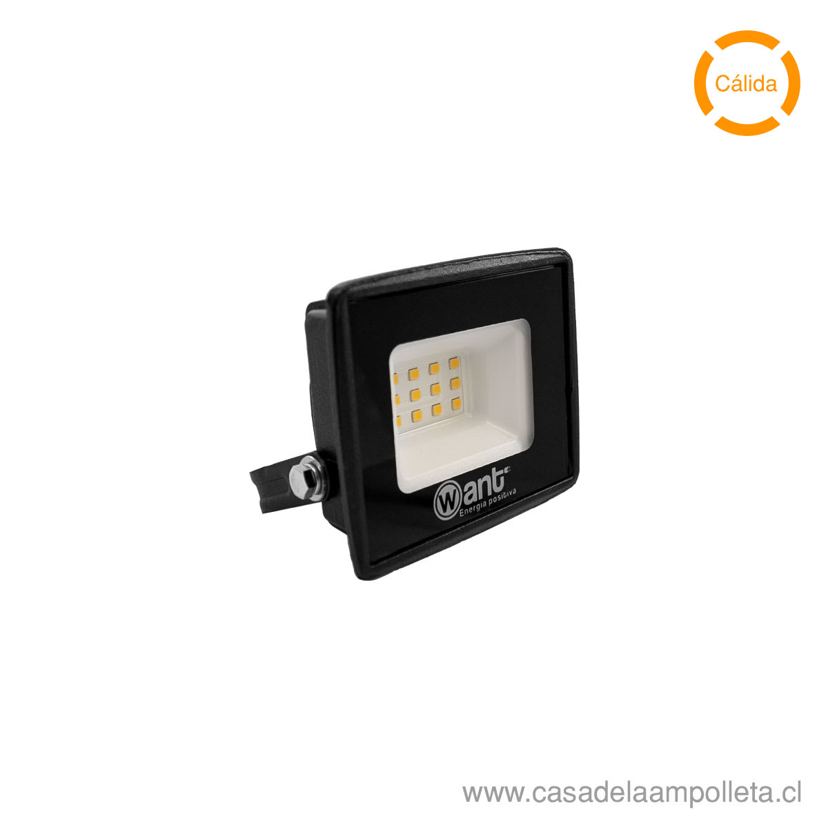 PROYECTOR LED PLANO 10W - BLANCO CÁLIDO (3000K) - WANT