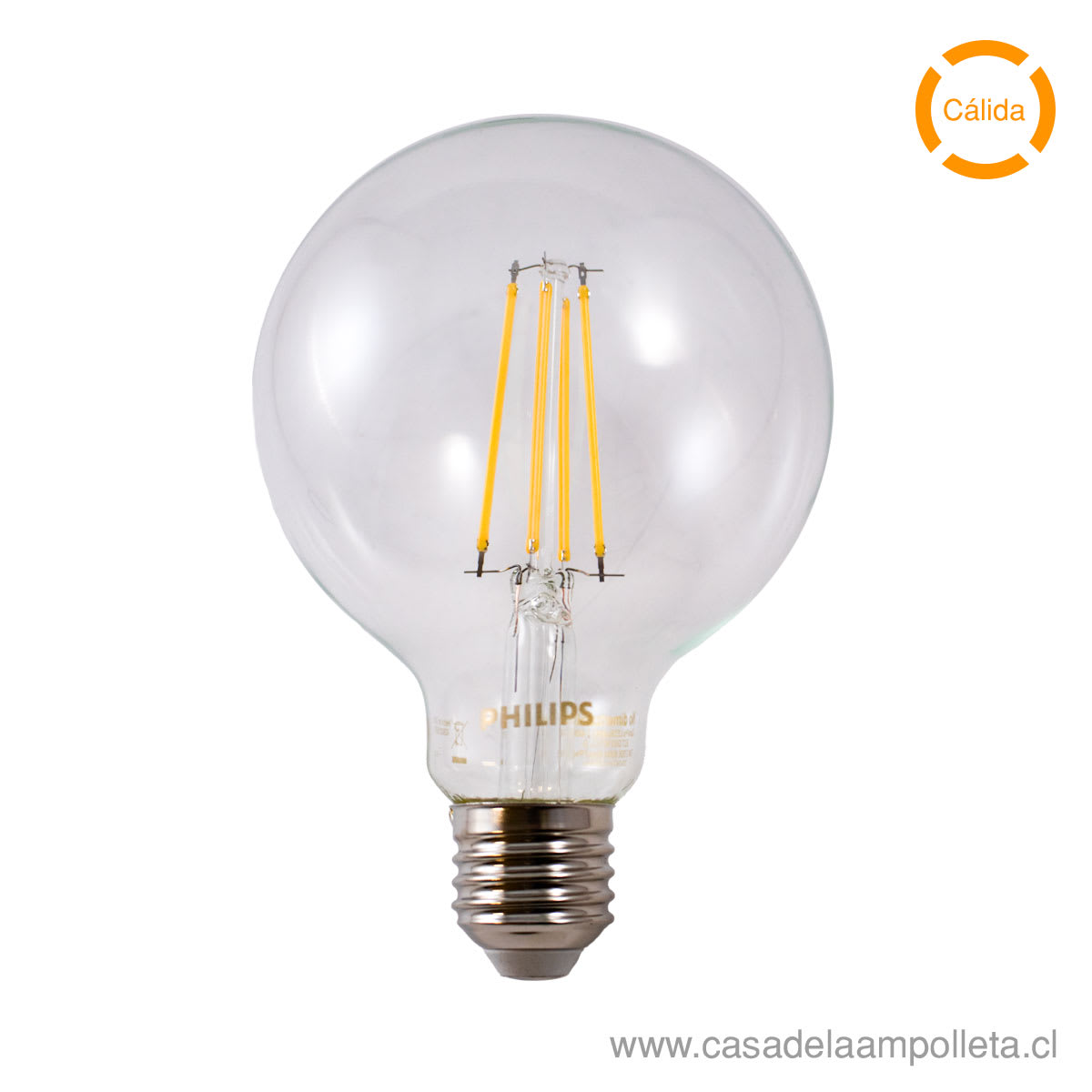 AMPOLLETA LED VINTAGE GLOBO G93 7W - BLANCO CÁLIDO (2700K)