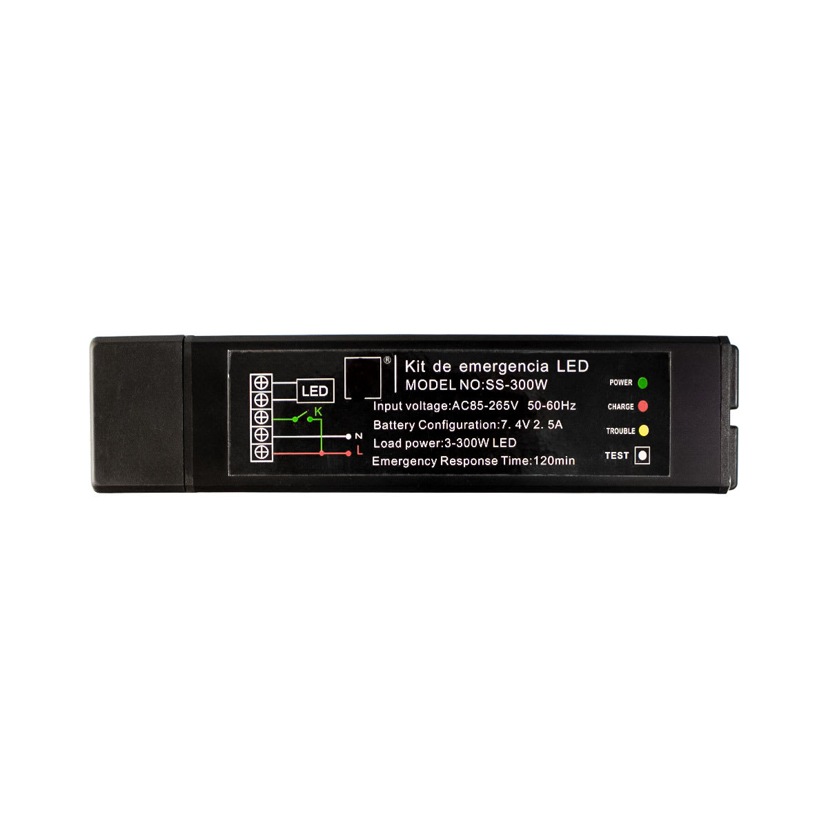 KIT DE EMERGENCIA PARA LED 3-300W 120MIN