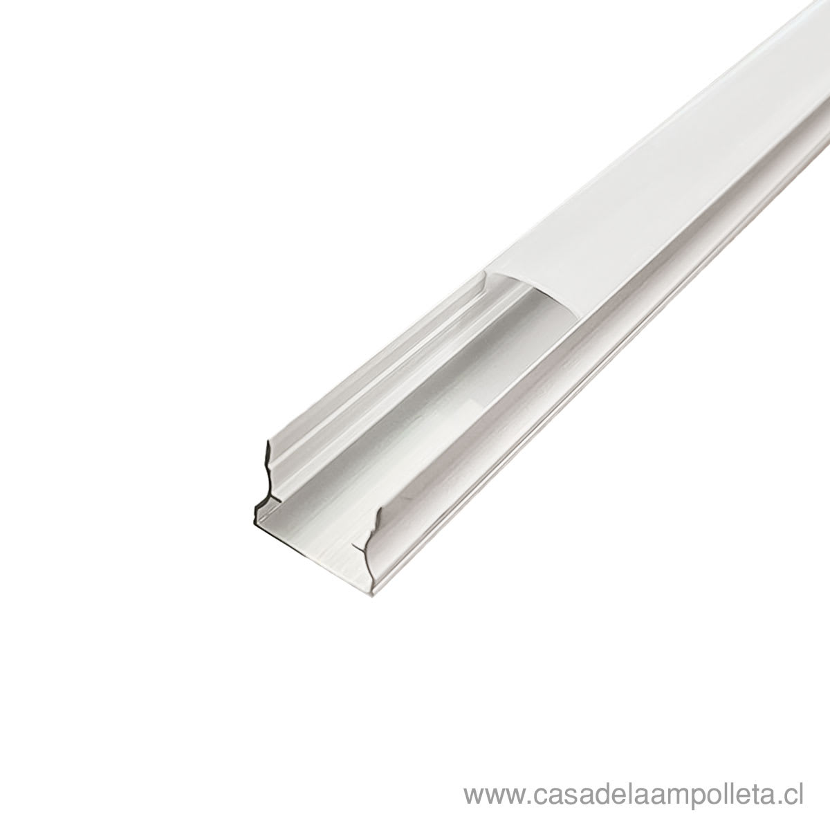 PERFIL DE ALUMINIO SOBREPUESTO 15X17MM PARA CINTA LED - 2 METROS