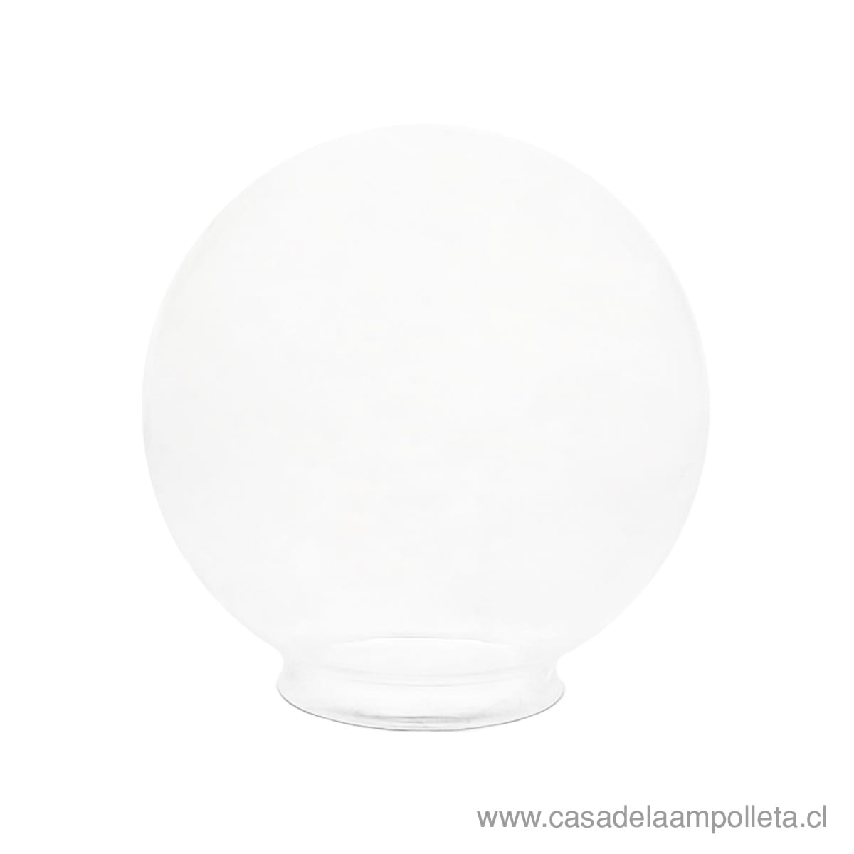 GLOBO DE VIDRIO TRANSPARENTE PARA FAROL 25CM