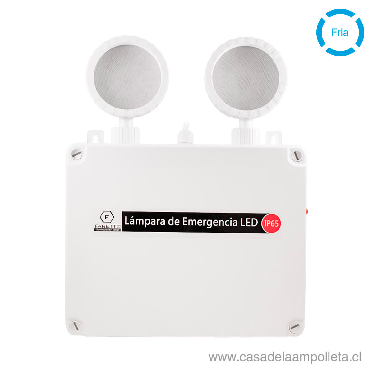 LAMPARA DE EMERGENCIA LED 2 FOCOS 8W