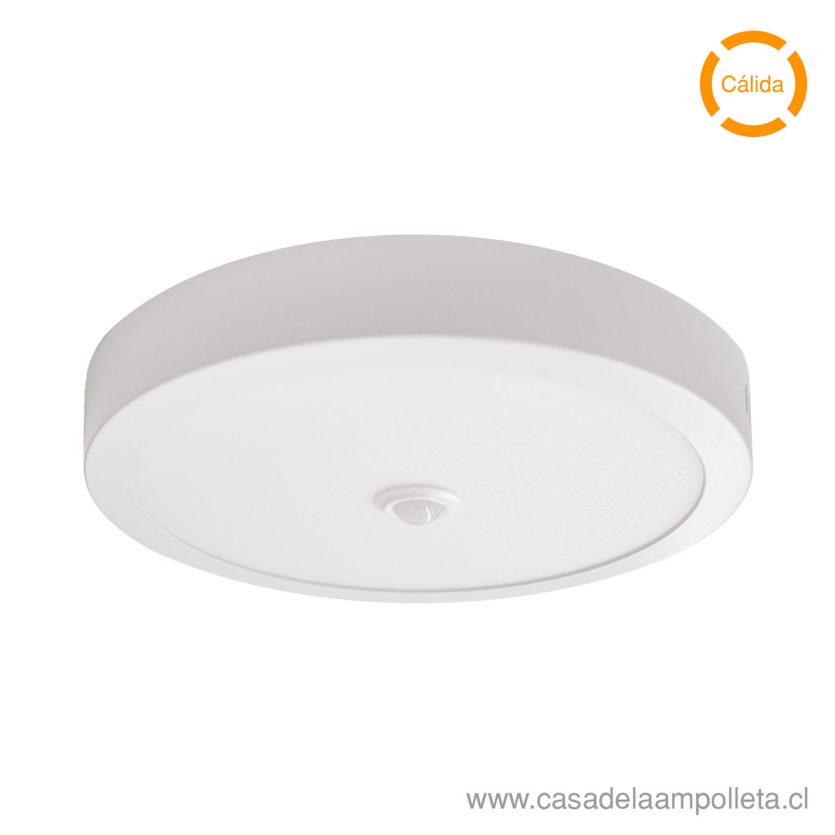 PANEL LED REDONDO SOBREPUESTO 18W CON SENSOR DE MOVIMIENTO - BLANCO CÁLIDO (3000K)