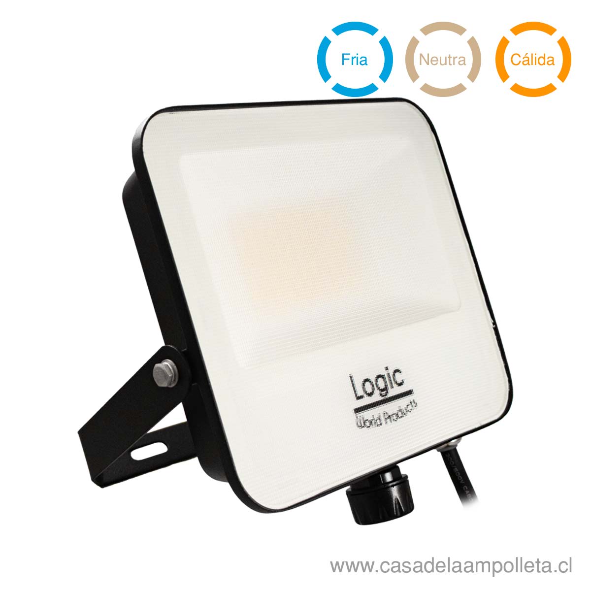 PROYECTOR LED PLANO 100W - BLANCO CÁLIDO, NEUTRO Y FRÍO