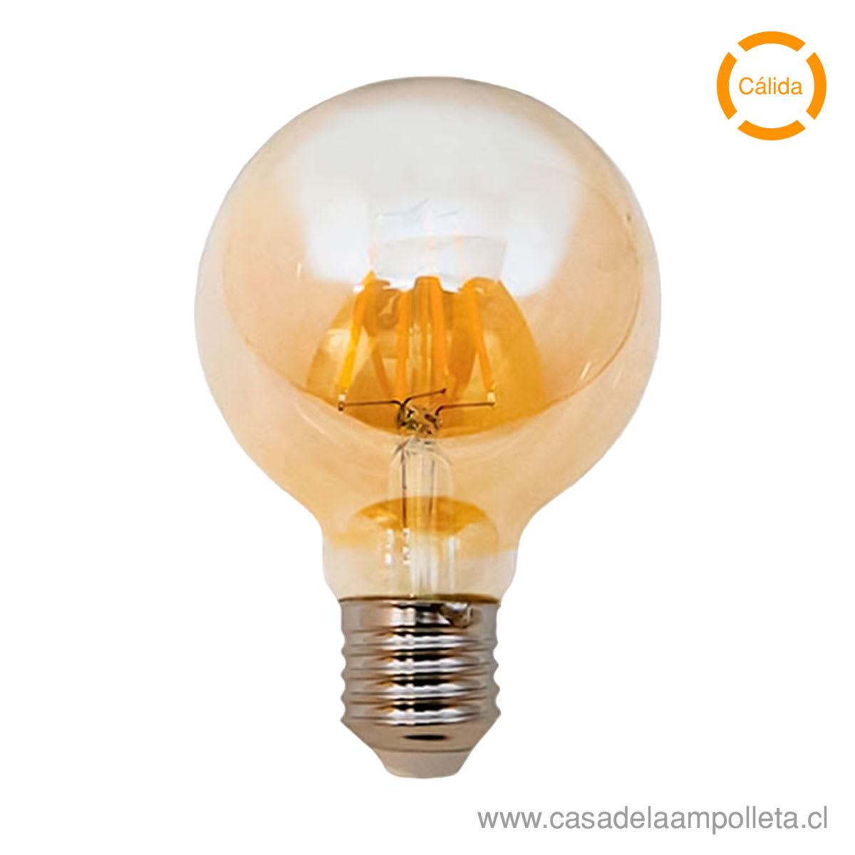 AMPOLLETA LED VINTAGE GLOBO G125 11W - BLANCO CÁLIDO (2500K)