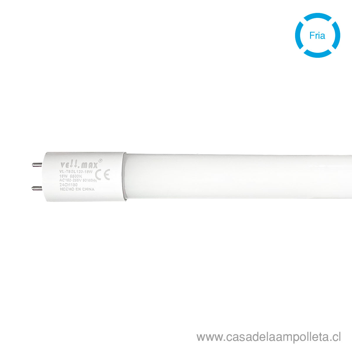 TUBO LED T8 18W 120CM - BLANCO FRIO (6500K)