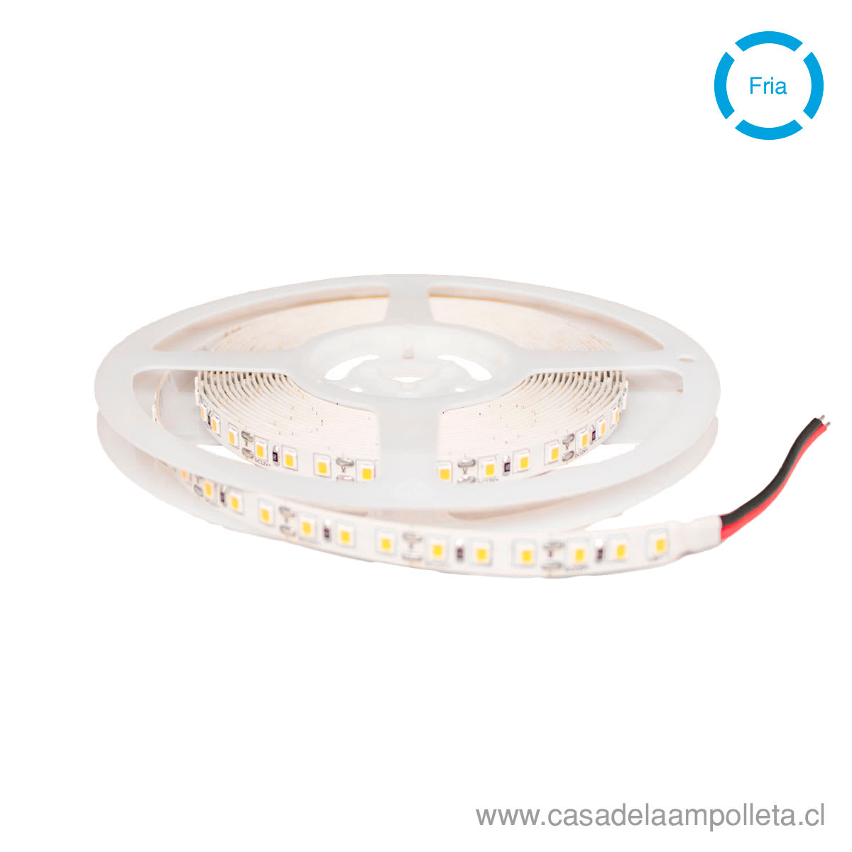 CINTA LED 12V ROLLO 5MTS 7W/M 2835 - BLANCO FRIO (6500K)