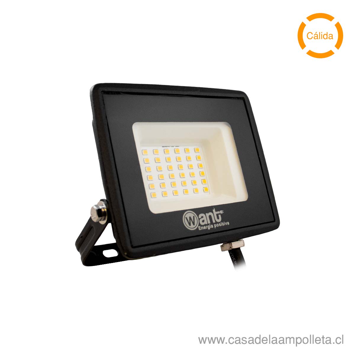 PROYECTOR LED PLANO THIN 30W - BLANCO CÁLIDO (3000K) - WANT
