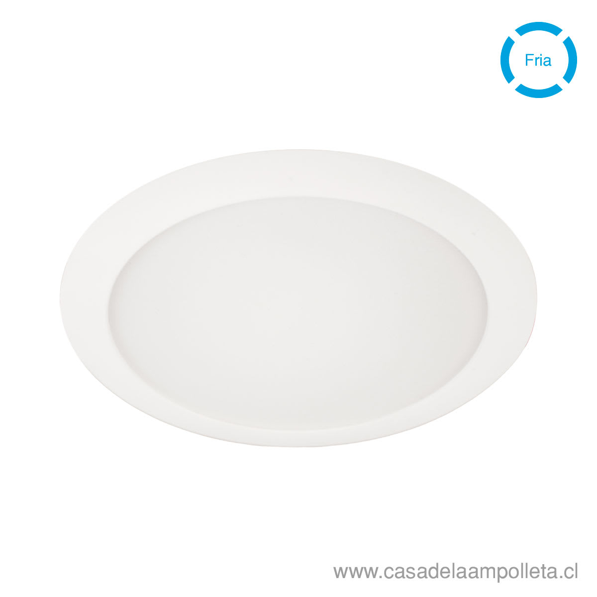 PANEL LED DE EMERGENCIA REDONDO EMBUTIDO 18W - BLANCO FRÍO (6500K)