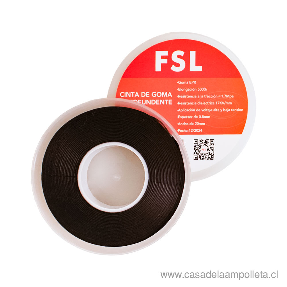 CINTA DE GOMA AUTOFUNDENTE 20MM X 5MTS