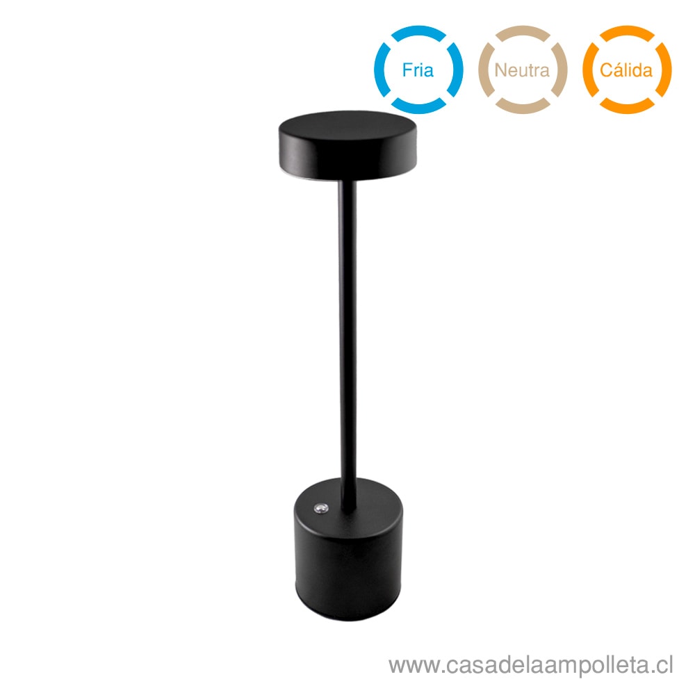 LÁMPARA ESCRITORIO LED NEGRA - BLANCO CÁLIDO, NEUTRO Y FRÍO