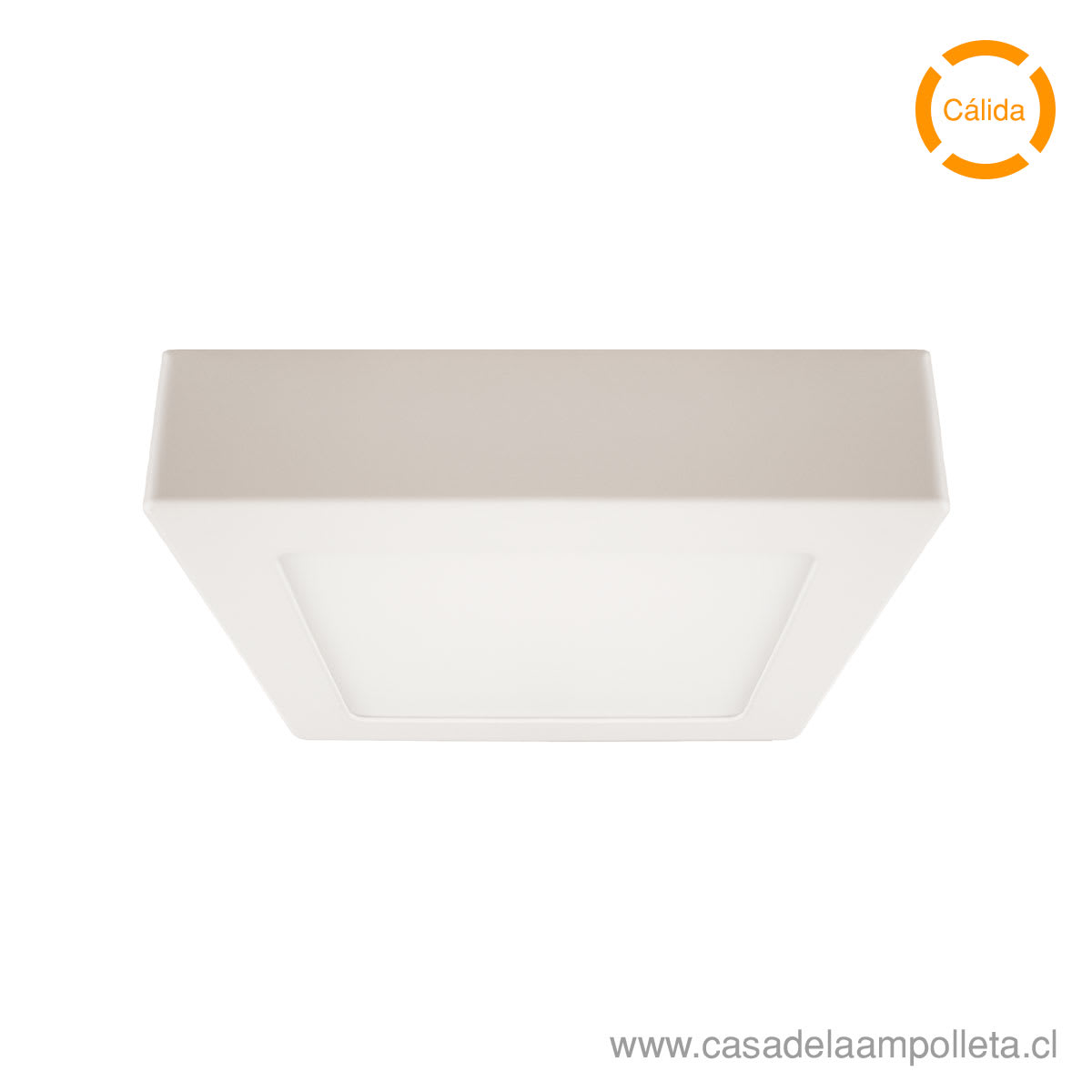 PANEL LED CUADRADO SOBREPUESTO 12W - BLANCO CÁLIDO (3000K) - BYP