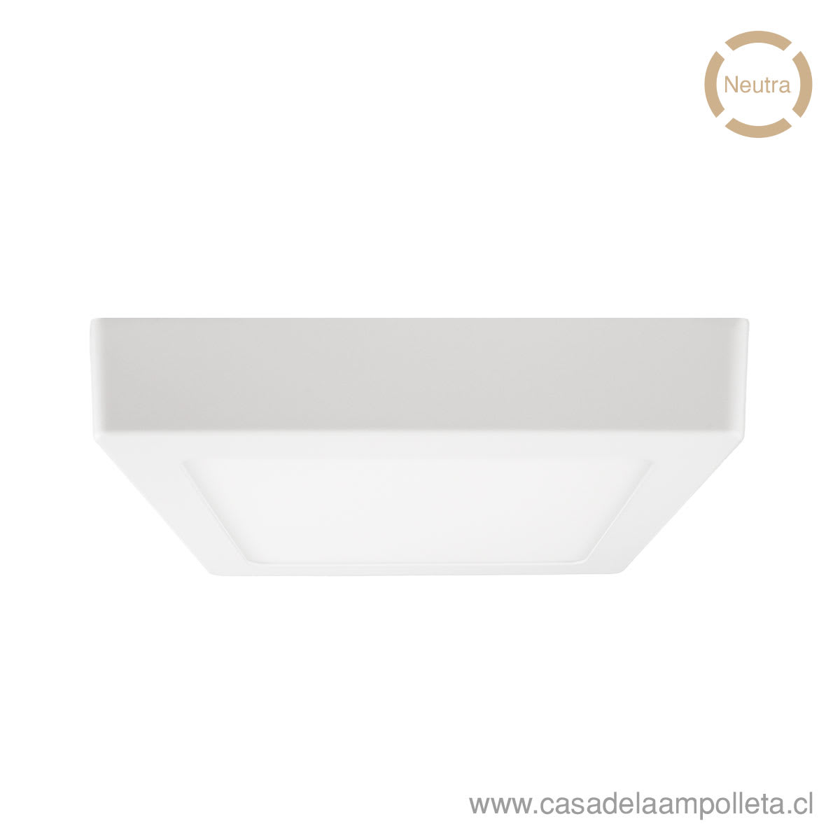 PANEL LED CUADRADO SOBREPUESTO 12W - BLANCO NEUTRO (4000K) - UNILUX